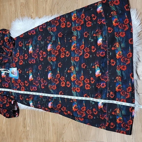 📌FINAL SALE |Rachel Comey x Target | Black Floral Print Midi Dress - Picture 10 of 10